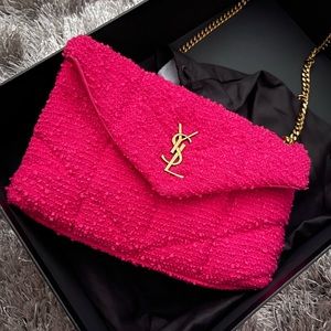 Ysl Magenta Tweed bag